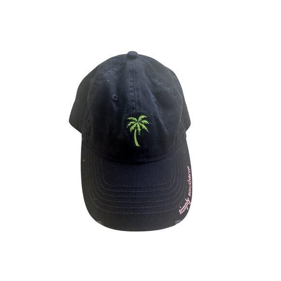 SIMPLY SOUTHERN Palm Tree Print Navy Baseball Hat Cap NEW NWT - Picture 3 of 6